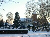 Kirche Welldorf im Winter